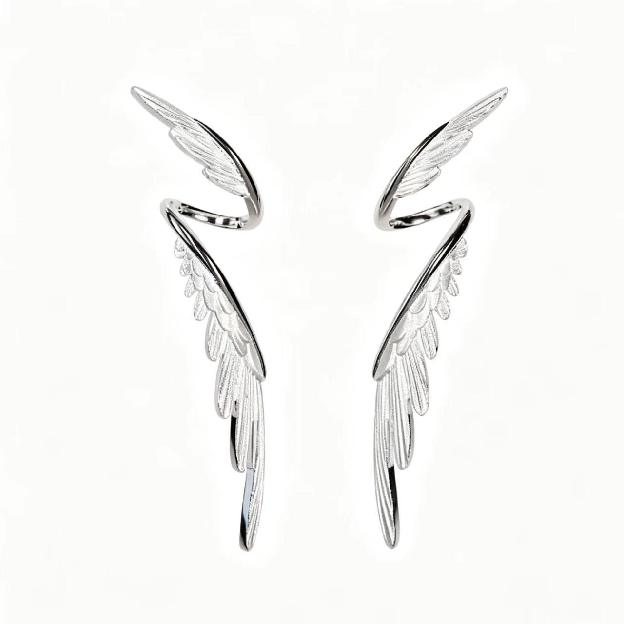 925 Sterling Silver Wing Stud Earrings