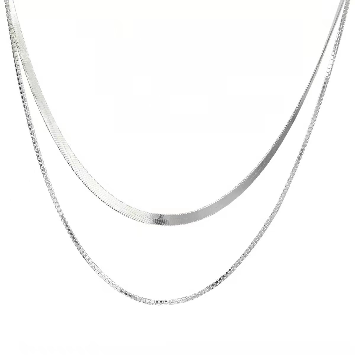 Double Layer Snake Chain Necklace