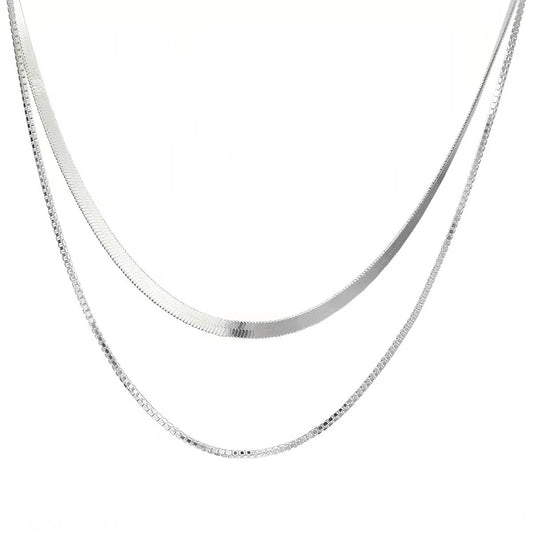 Double Layer Snake Chain Necklace
