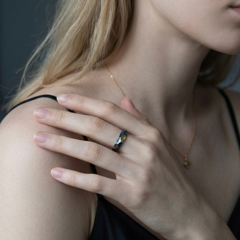 Mountain Stone Sterling Silver Ring