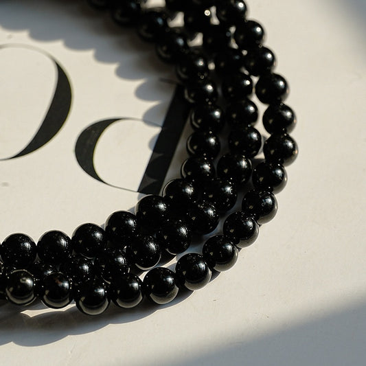 Black Tourmaline Anklet – Grounded Strength