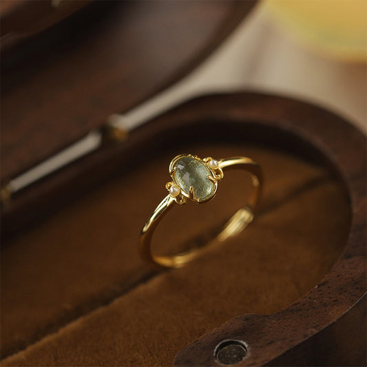 Green Fluorite Ring – Focused Mind