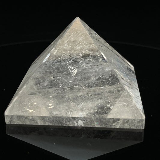Natural Clear Quartz Pyramid – 5cm Base, 4cm Height