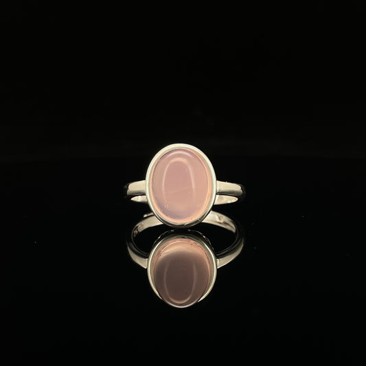 Pink Chalcedony Ring – Inner Calm