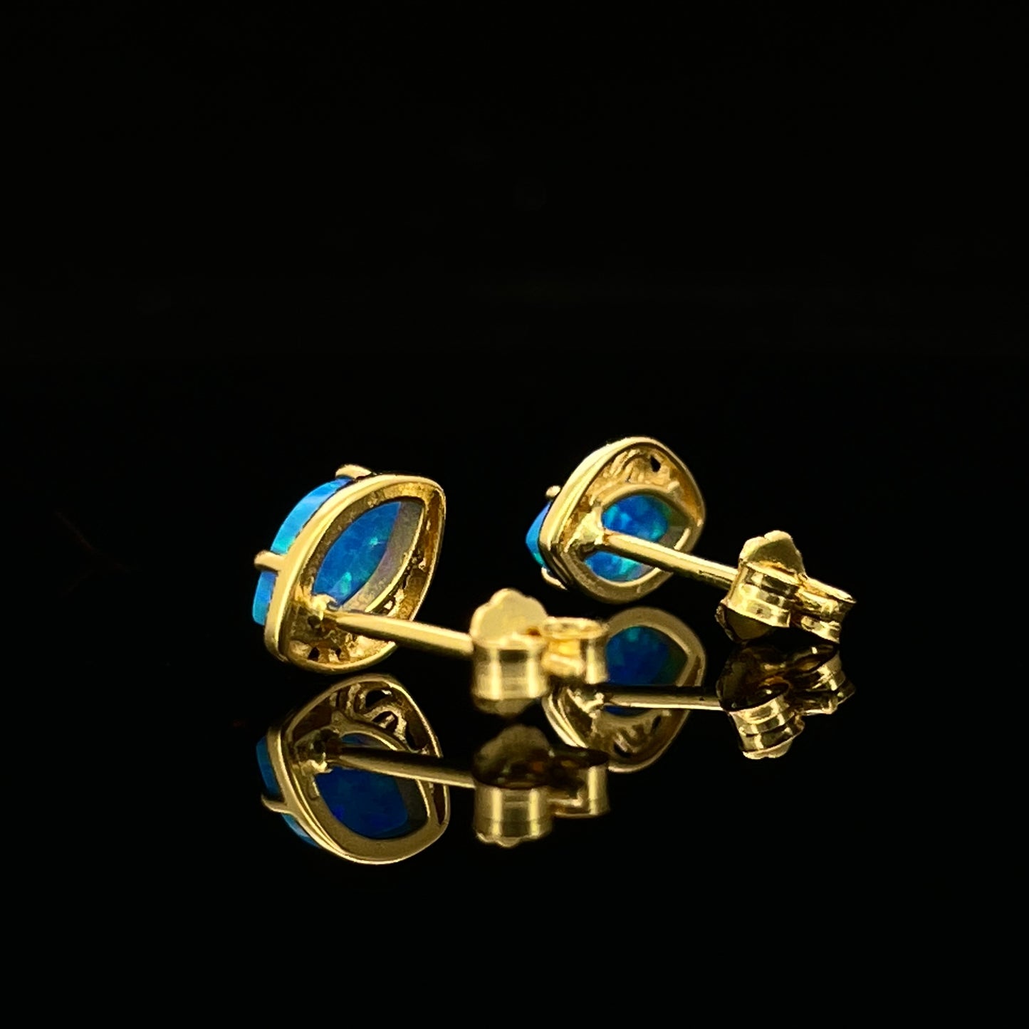 Blue Opal Earrings-Ocean Whisper