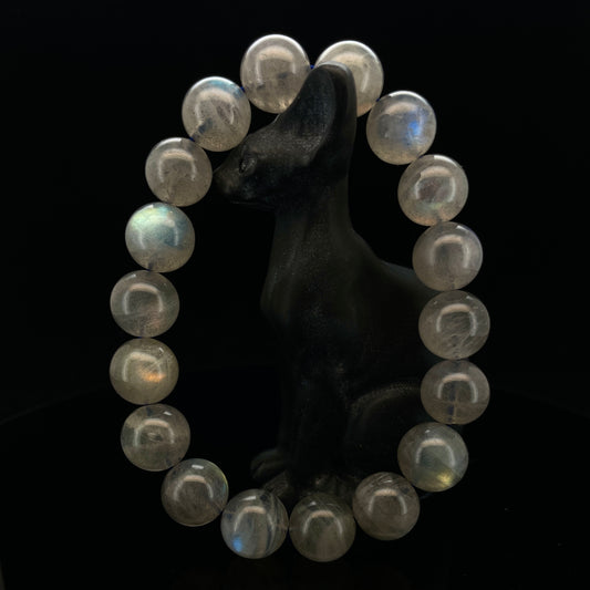 Grey Moonstone Bracelet-Night Guardian