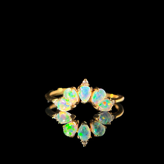 Ethereal Opal Ring – Light of Creation
