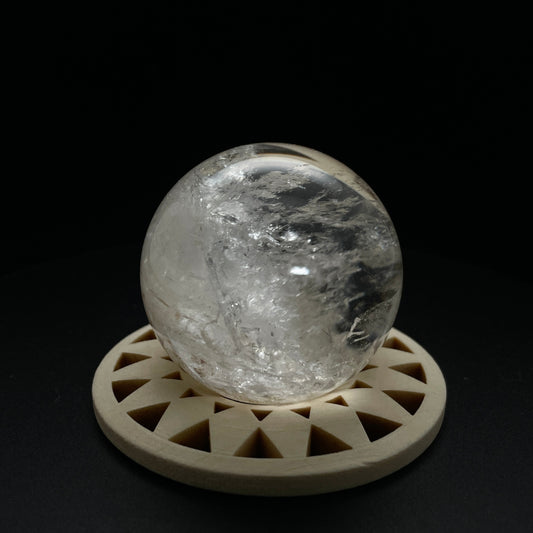 Natural Clear Quartz Crystal Sphere – 4.5cm Diameter