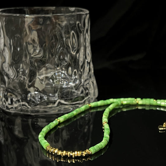 浅绿淡水贝项链